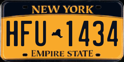 NY license plate HFU1434