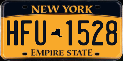 NY license plate HFU1528