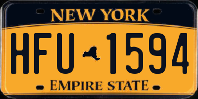 NY license plate HFU1594