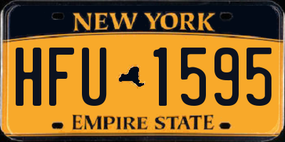 NY license plate HFU1595