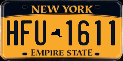 NY license plate HFU1611