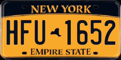 NY license plate HFU1652