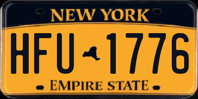 NY license plate HFU1776