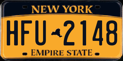 NY license plate HFU2148