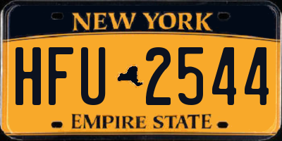 NY license plate HFU2544