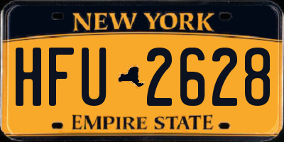 NY license plate HFU2628