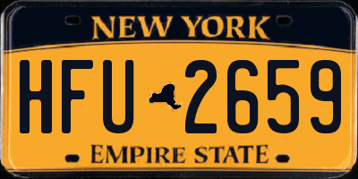 NY license plate HFU2659