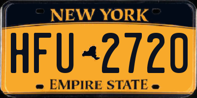 NY license plate HFU2720