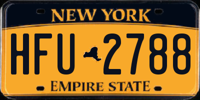 NY license plate HFU2788