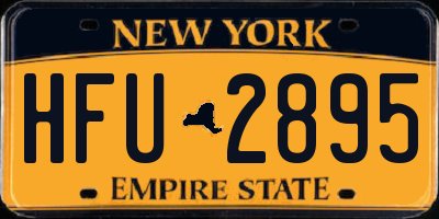 NY license plate HFU2895