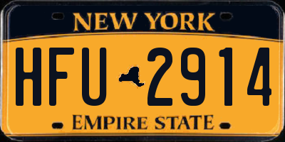 NY license plate HFU2914