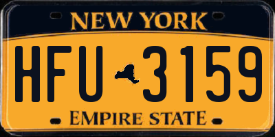 NY license plate HFU3159