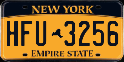 NY license plate HFU3256