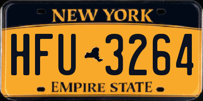 NY license plate HFU3264
