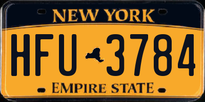 NY license plate HFU3784