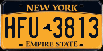 NY license plate HFU3813