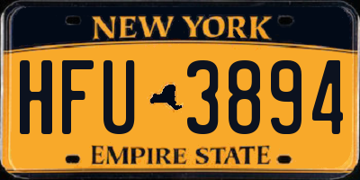 NY license plate HFU3894