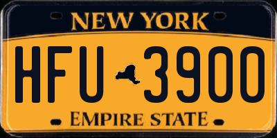 NY license plate HFU3900