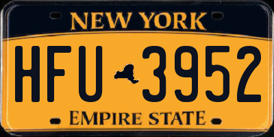 NY license plate HFU3952