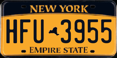 NY license plate HFU3955