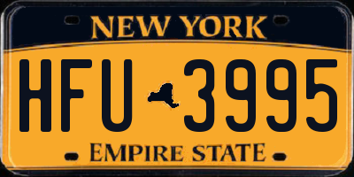 NY license plate HFU3995