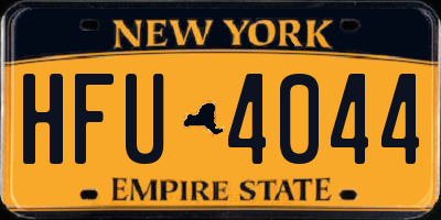 NY license plate HFU4044