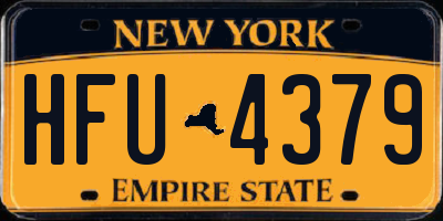 NY license plate HFU4379