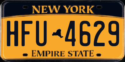 NY license plate HFU4629