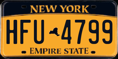 NY license plate HFU4799