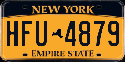 NY license plate HFU4879