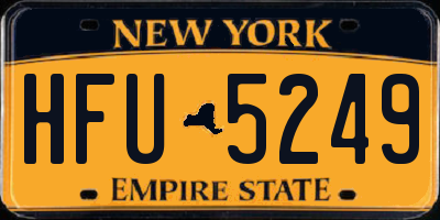 NY license plate HFU5249