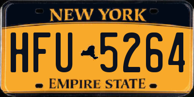 NY license plate HFU5264