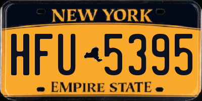NY license plate HFU5395