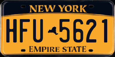 NY license plate HFU5621