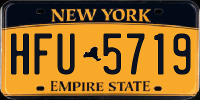 NY license plate HFU5719