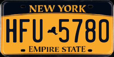 NY license plate HFU5780