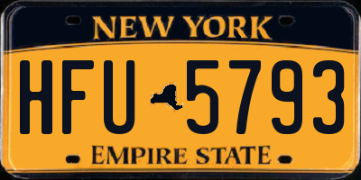 NY license plate HFU5793