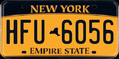 NY license plate HFU6056