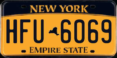 NY license plate HFU6069
