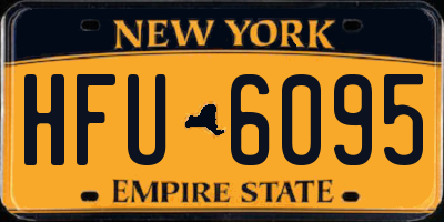 NY license plate HFU6095