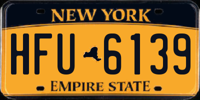 NY license plate HFU6139
