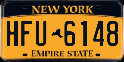 NY license plate HFU6148