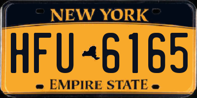 NY license plate HFU6165
