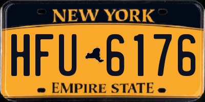 NY license plate HFU6176