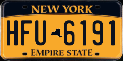 NY license plate HFU6191