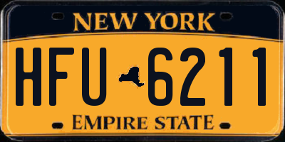 NY license plate HFU6211