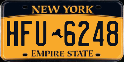 NY license plate HFU6248