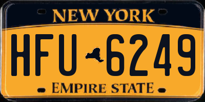 NY license plate HFU6249