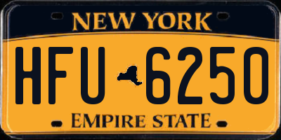 NY license plate HFU6250
