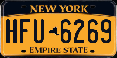 NY license plate HFU6269